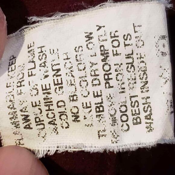 Woolrich Shirt Chamois Mens Size Medium M Long Sleeve Button Down Red Burgundy - Picture 8 of 9